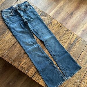 Classic Blue flared Denim Jeans
